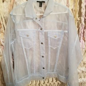 Blue Mesh Trucker Jacket